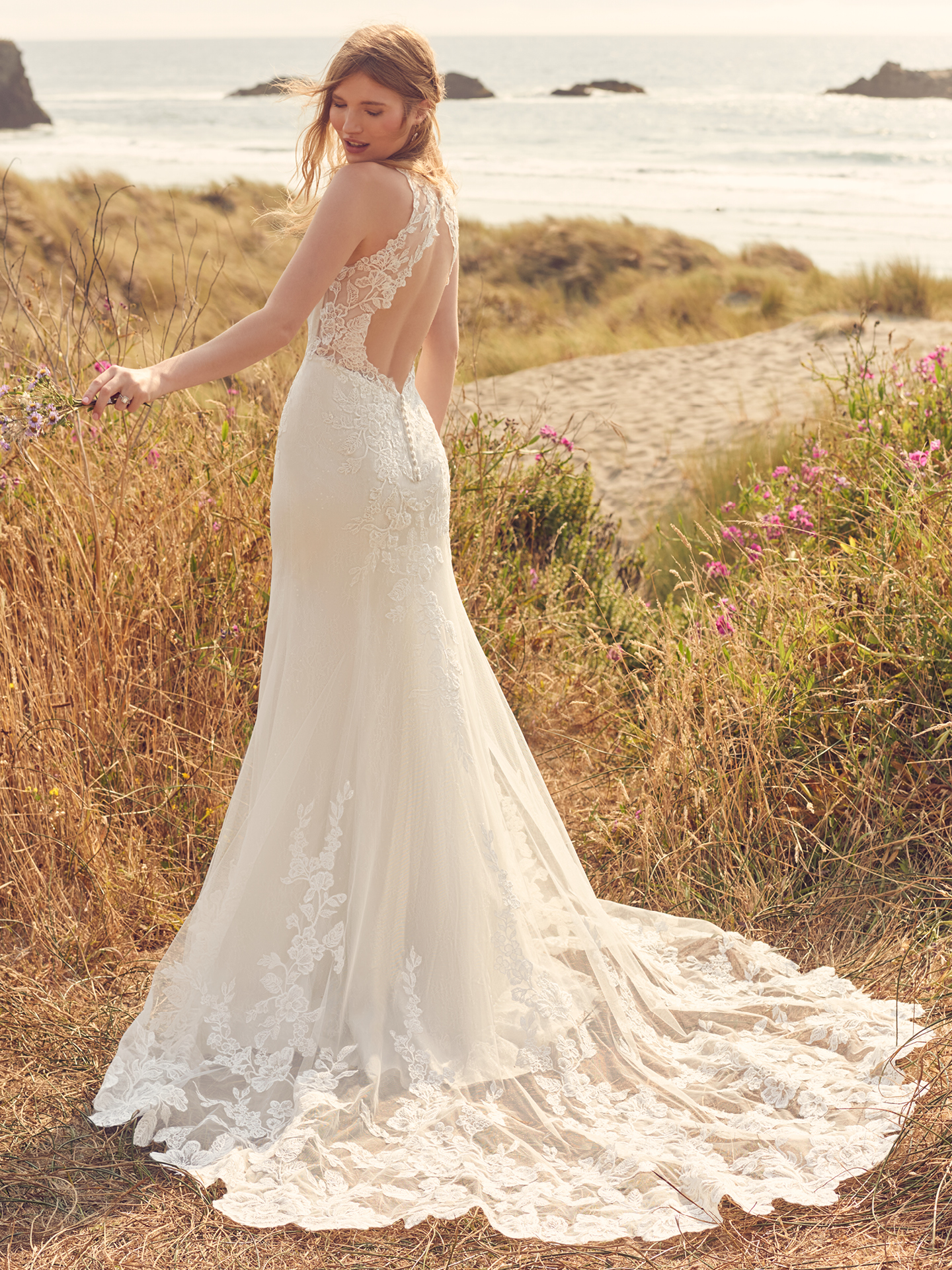 Charming Off The Shoulder Ivory Wedding Dresses Elegant Wedding Gowns –  Rjerdress