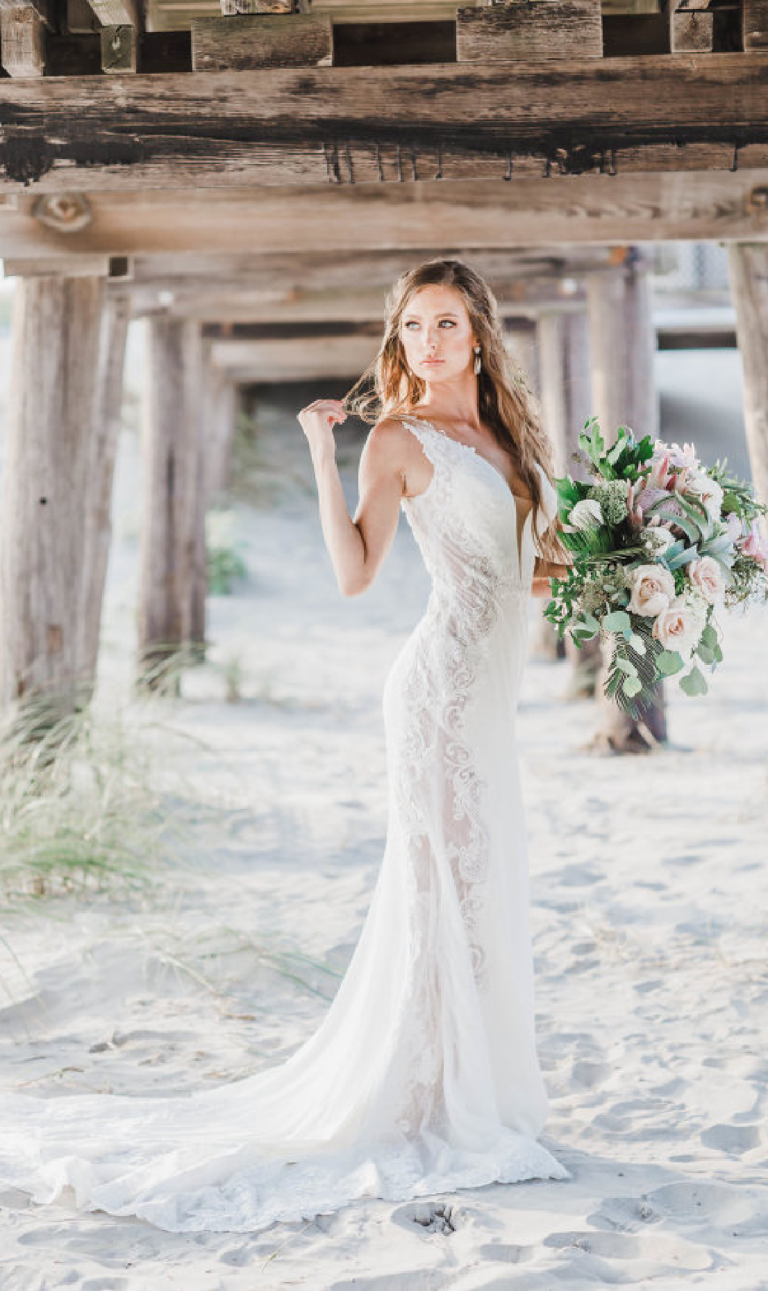 a beach wedding dress